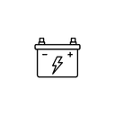 Ícone de bateria automotiva