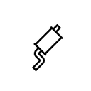 Ícone de escapamento automotivo